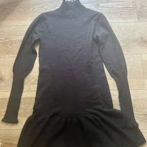 Anthropologie turtleneck Black Long Sleeve Dress